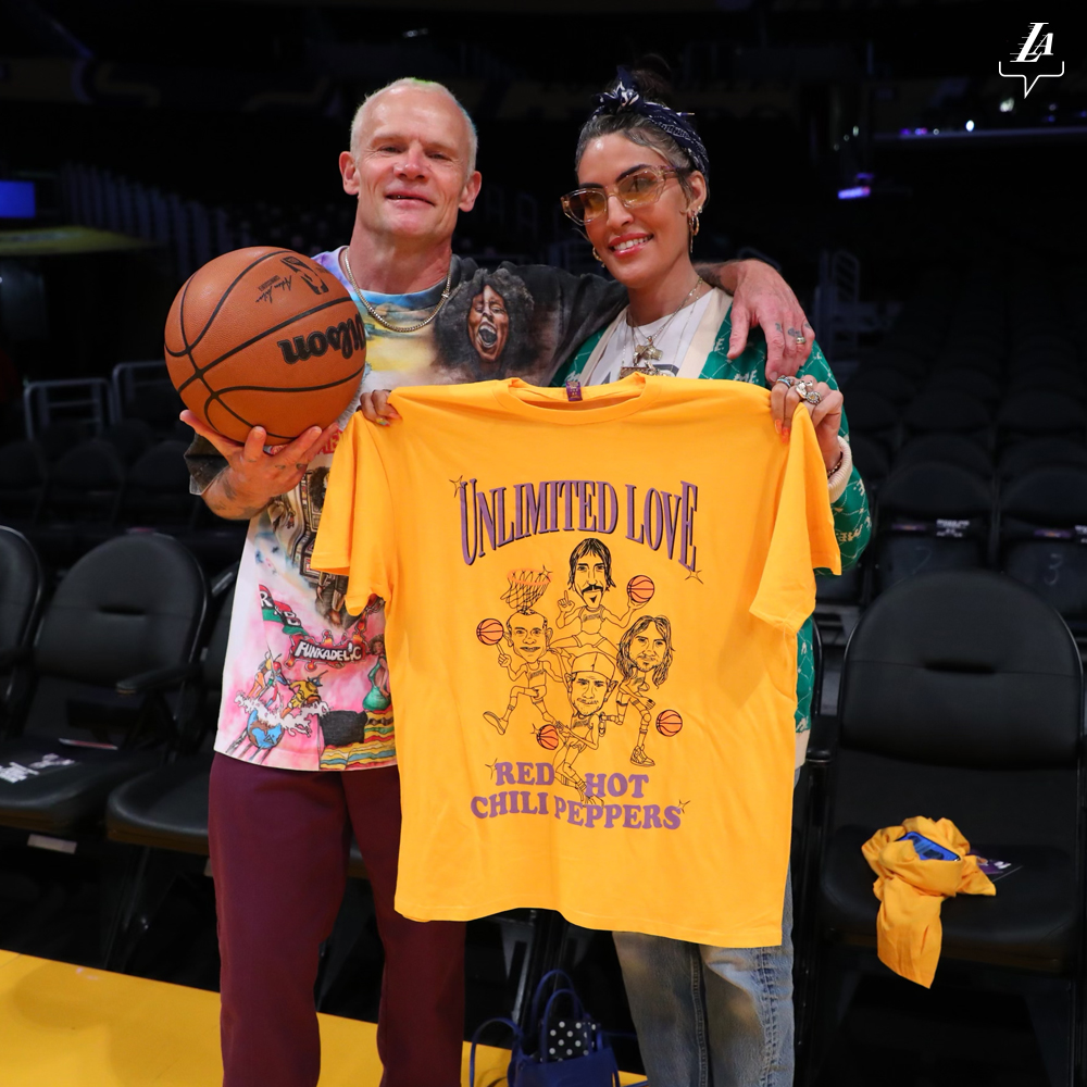 Lakers And Red Hot Chili Peppers Team For Co Branded T Shirt Giveaway