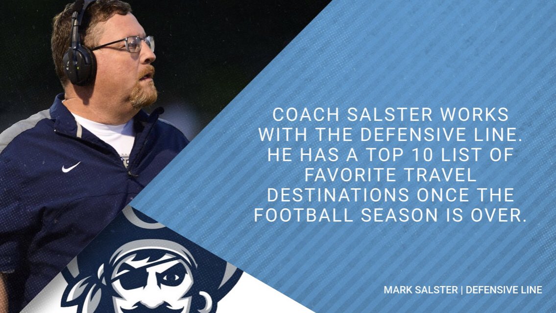 RRaidersFBL's tweet photo. Next up in our Meet the Staff series is Coach Mark Salster. https://t.co/2HqDVikU3c