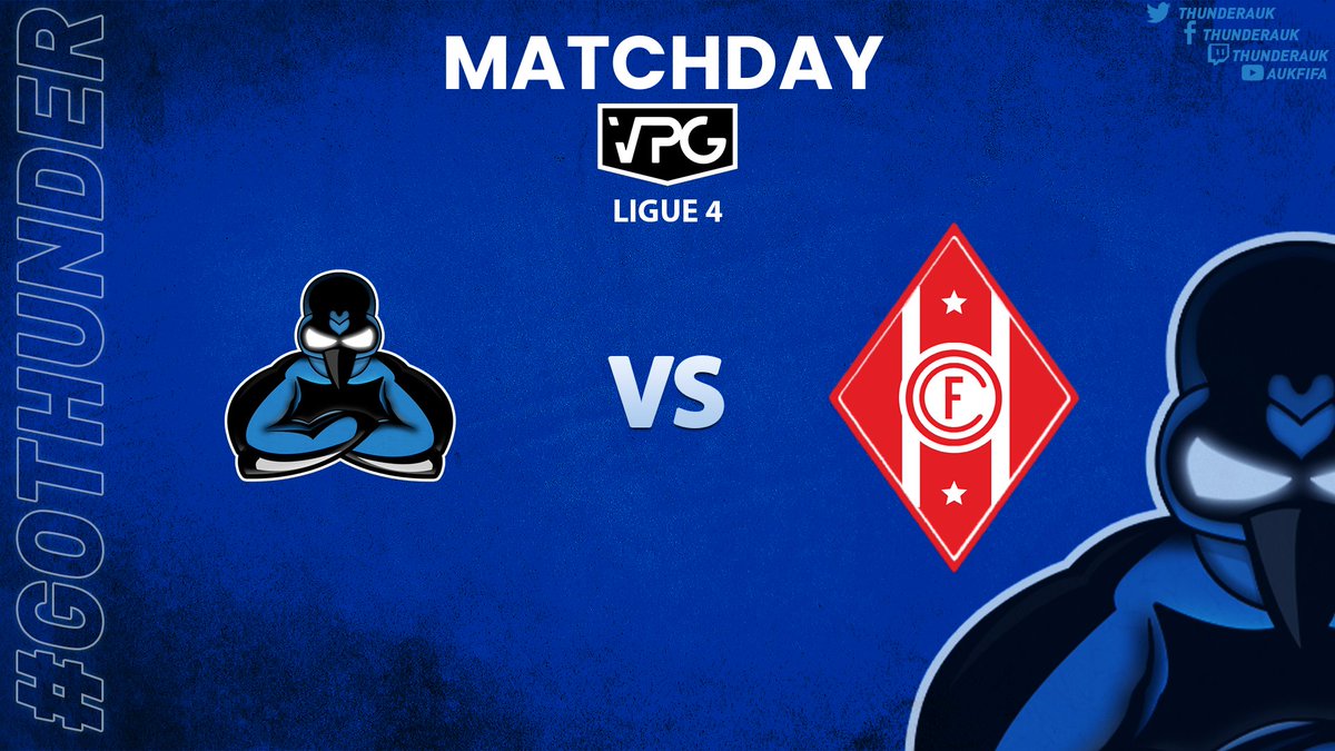💥 MatchDay 
📅 LUNDI 04/04

🏆 ╏ <a href="/VPGFrance_/">VPG France</a> LIGUE 4⚽

🆚 ╏ @TYMALIONS ✈
⏲️ ╏ 21h20

🆚 ╏  @FC_MartiguesCLG ✈
⏲️ ╏  21h40

#GOTHUNDER #eSports