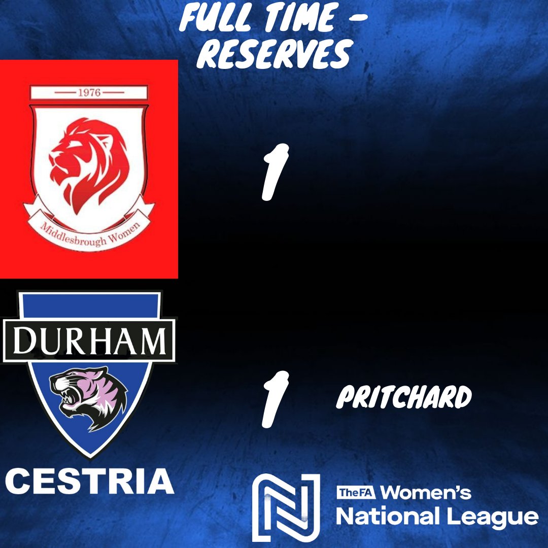 DurhamCestria's tweet photo. A better result for our reserves with @archwillpop continuing her goalscoring start to her senior career with another goal.

@BoroWomen Res 1️⃣ - 1️⃣ @DurhamCestria Res

#UTD https://t.co/q9WKT2GW8g