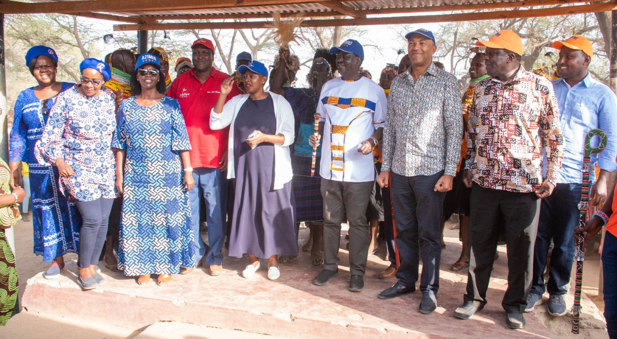 SABINACHEGE's tweet photo. @RailaOdinga ,@skmusyoka @MarthaKarua,@gladyswanga and Azimio team earlier today at Lodwar in Turkana. The team is now at Lokichar. Tomorrow, we will be at Loima. 
Thank you so much Turkana.
#AzimioLaUmoja 
#Inawezekana https://t.co/P2tOEN3R7i