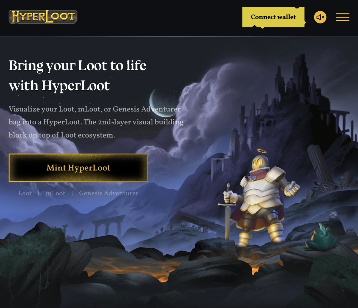 an extension that extends extensions

this is the dream of composability

this is how we build castles

⛓🏰⛓

<a href="/lootproject/">Loot</a>
→ opensea.io/assets/0xff9c1…

@genesisloot 
→ opensea.io/assets/0x8db68…

<a href="/hyperloot_/">HyperLoot</a> 
→ opensea.io/assets/0x0290d…