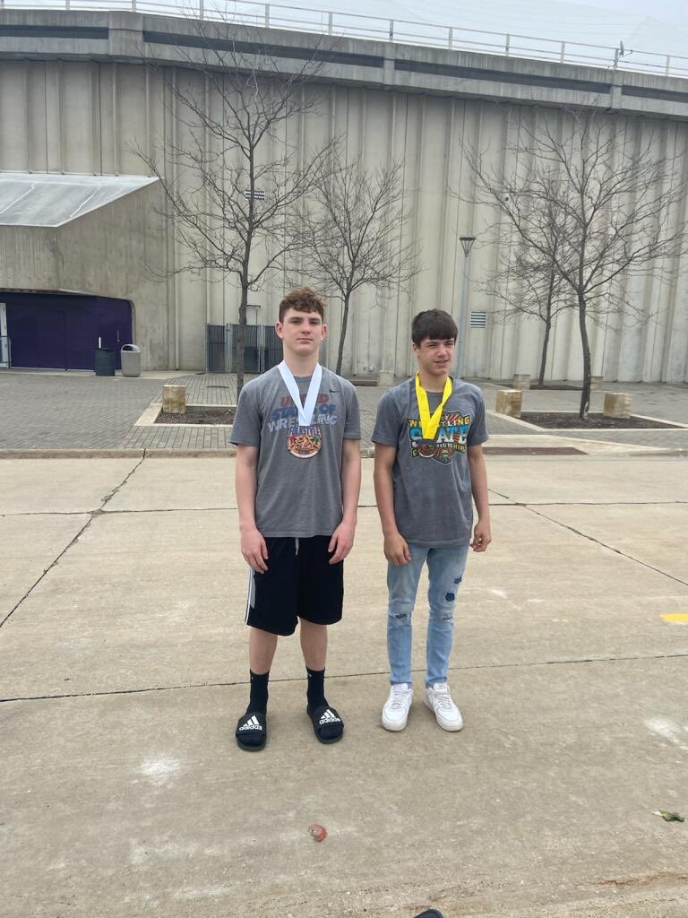 Colby Gray and Isaac Ward competed  at USMC Folkstyle Nationals this weekend.  Results- 16U-Gray-4th/126!  14U-Ward-3rd/165!  @FortO_CoachBark⁩ ⁦<a href="/beckymac03/">Becky McIntyre</a>⁩ ⁦<a href="/FortOsageAD/">Zach Dudley</a>⁩ ⁦⁦<a href="/fortprincipal/">Erin Carter</a>⁩ ⁦<a href="/rshepherd19/">Robbie Shepherd</a>⁩ ⁦<a href="/MBosch34/">Melanie Bosch</a>⁩ ⁦<a href="/MoWestWrestling/">MO West Wrestling</a>⁩