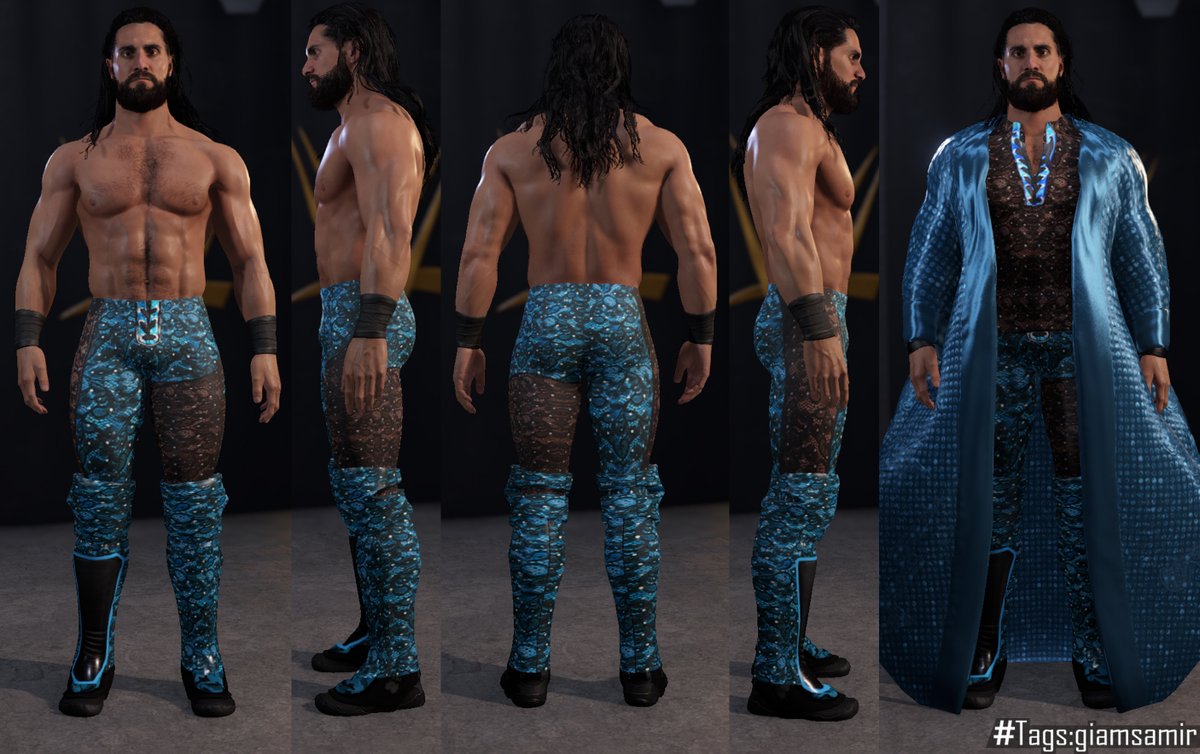 giamsamir's tweet photo. Download @WWERollins #WrestleMania 38 attire now available on #WWE2K22 @WWEgames

Tags: giamsamir https://t.co/JJiK04sOTP