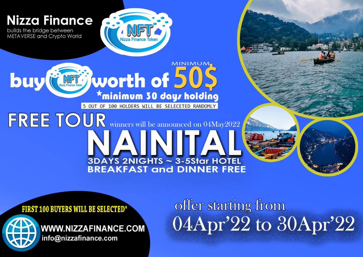 NIZZAFINANCE's tweet photo. Buy 50$ Go to nainital https://t.co/6onhxwuXno
