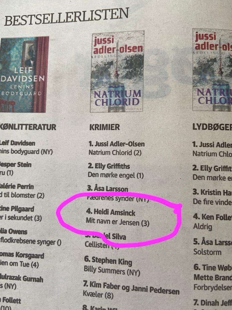 Arm-pinching stuff 🤩 Danish crime readers, probably the best in the world … thank you, thank you, thank you. ❤️🇩🇰🙏 <a href="/MuswellPress/">Muswell Press</a> <a href="/Anduleya/">Andrea Joyce</a> <a href="/Brownlee_Donald/">Fiona Brownlee</a> @JeppeBangsgaard @JeremyOsborne8 <a href="/YrsaSig/">Yrsa Sigurdardottir</a> #nordicnoir