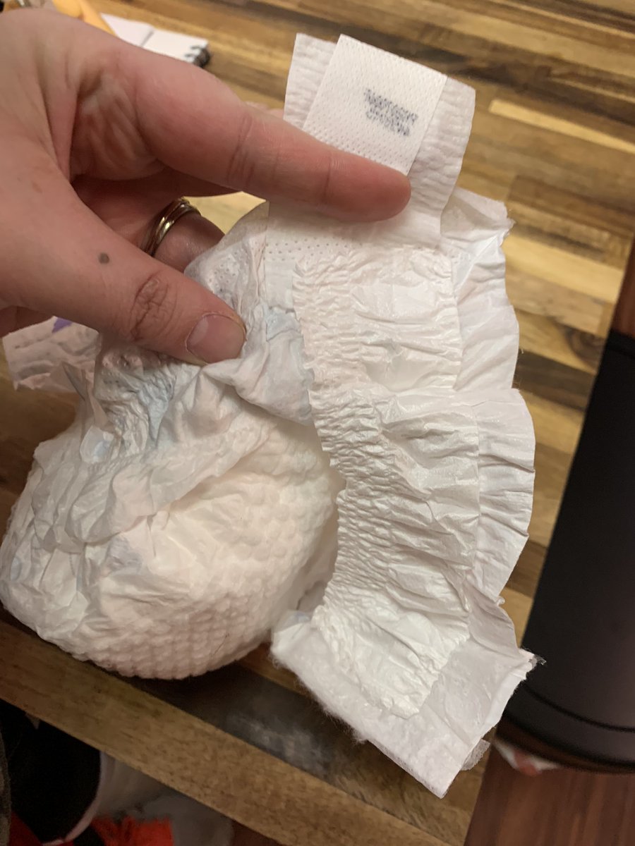 presley_RN's tweet photo. @Huggies $50 for a box of diapers and half of them only have one side piece 🤨 https://t.co/EmRfrgsgdF