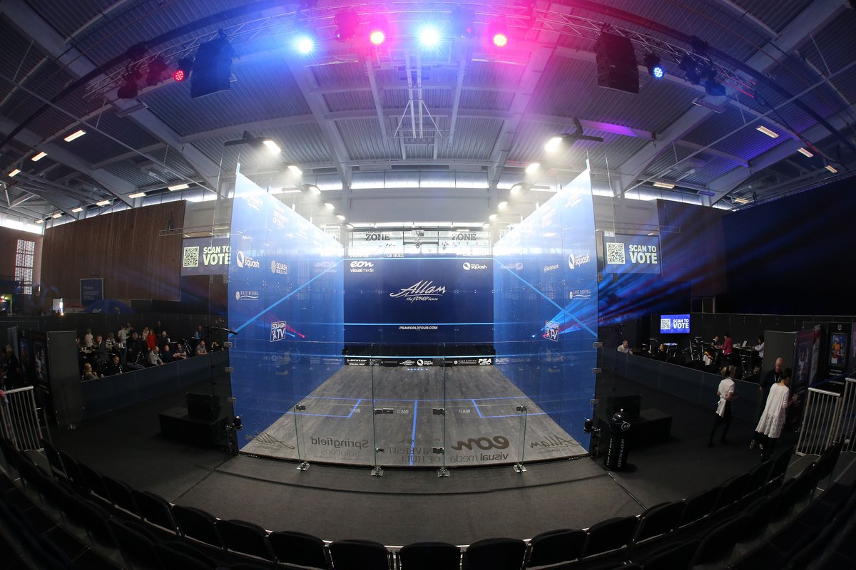 BritOpenSquash's tweet photo. What a week it's been at the Allam Sports Centre ๐คฉ
Thanks to everyone for their support over the past seven days and congratulations to @HaniaaElHammamy & @paulcollsquash ๐
#BritOpen22 #LegendsWereMade https://t.co/oZWJP6oGME