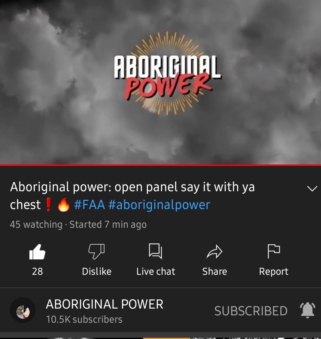 goldenempress27's tweet photo. It's BIG ABORGINAL POWER 🐻 With the afternoon free smoke and educational vibration streaming live 📽🎬  like, share and subscribe 💣💥💥
#Livestream #LIVE #FBA #ABORGINAL #Freedman #Reparations #Ad #morningmotivation https://t.co/l04BzHVnTS