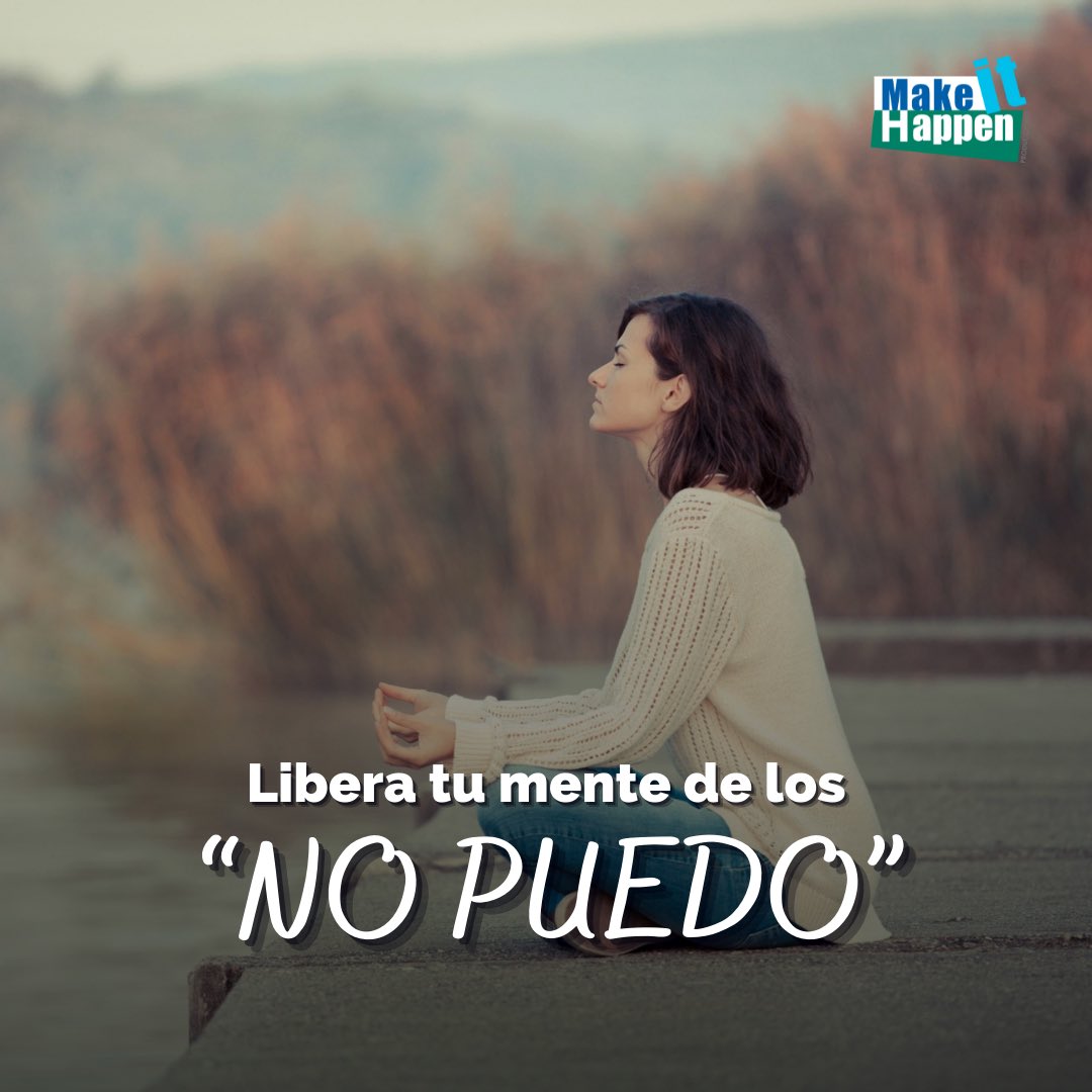 makeithappenve's tweet photo. Esa frase nos hace detenernos en nuestras aspiraciones y muchas veces eso significa renunciar a aquellas cosas que podrían hacerte feliz o darte una mejor vida, ya que hace que en todo nuestro inconsciente se forme una barrera que no podemos superar. https://t.co/FQNbF1FrFQ