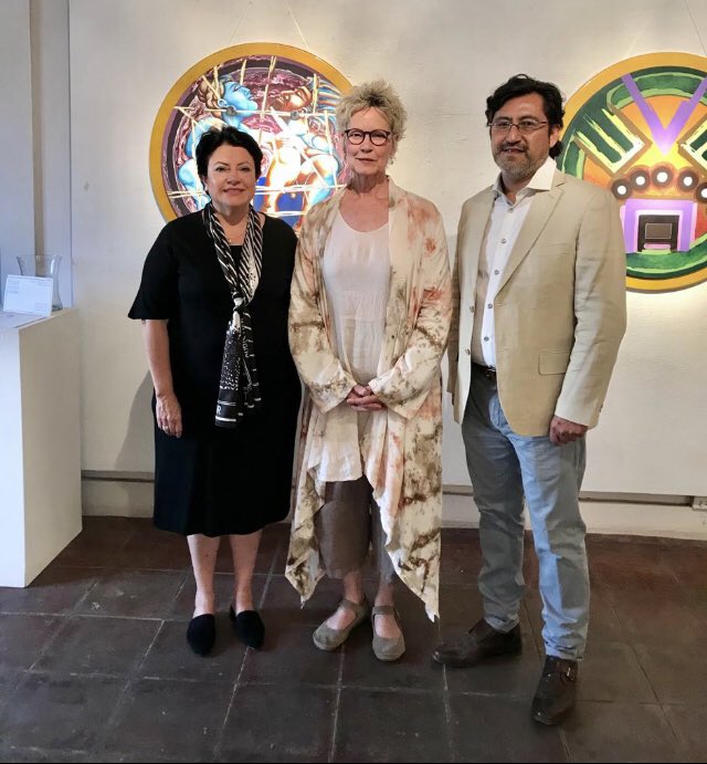 PalomaVV_Mx's tweet photo. 📣 @ConsulMexDelRio y el artista @JesusHarada inauguraron este viernes 1, la Exhibición Ohtlatocani en la Firehouse Art Gallery en Del Río TX en el marco del First Friday Art Walk. Permanecerá todo abril Pasen a disfrutarla! Muchas gracias @IsabelG53528517 @DiplomaciacMX @SRE_mx https://t.co/4GPhV6hLrB