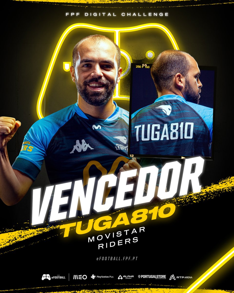 FPFeSPORTS's tweet photo. .@tuga810_ é O 𝐕𝐄𝐍𝐂𝐄𝐃𝐎𝐑! 🏆 Que caminhada incrível até à conquista do #FPFDigitalChallenge! Parabéns pelo Bi, craque! https://t.co/Q5vdW9Hing