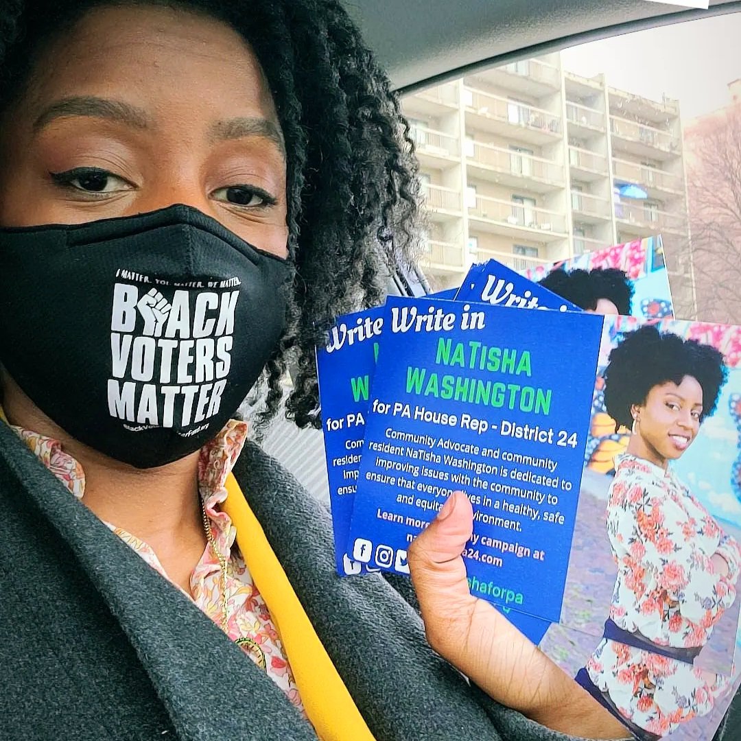 NaTishaforPA's tweet photo. Are yall ready for the Special Election Tuesday?!
Be sure to Write in my name NaTisha Washington for House of Representative - District 24
#NaTishaforPA
#HouseCandidate https://t.co/mfx6r77sxs
