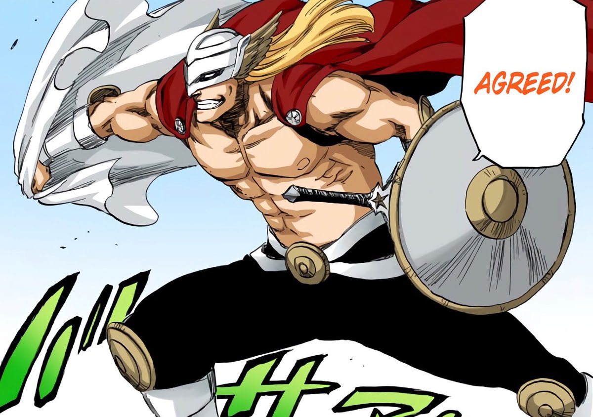 RT @RoyReadsManga: HE LOOKS LIKE THOR #RoyTYBW https://t.co/CRhMQwcnCU