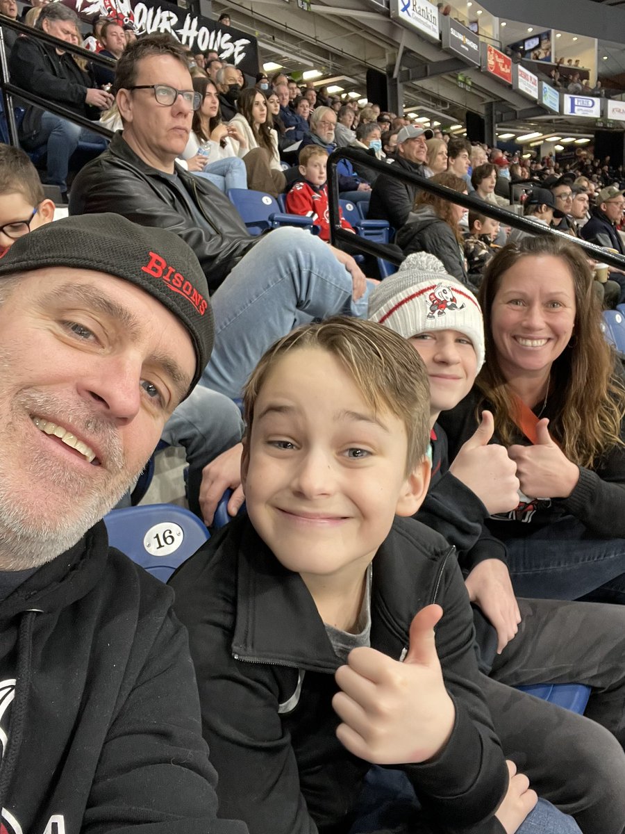 DowlingClan's tweet photo. Let’s go @OHLIceDogs!  #GoDogsGo @BigMarcosPizza Section 113 Row D Seats 15-18 https://t.co/eV2F8QsPRt