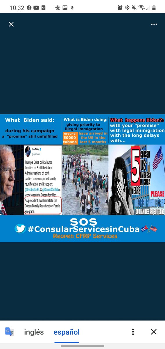 Mari89103's tweet photo. @SecBlinken 
@USEmbCuba 
@POTUS 
@SecMayorkas 
@StateDept 
#ConsularServiceInCuba 
#RestartIVProcessing https://t.co/5PeLIIIv0c