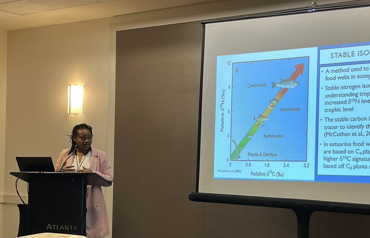 DESUTV_'s tweet photo. @1890ard @DelStateUniv - Blue crabs! DSU Hornet Jackie Maina presents research on the feeding trends of blue crabs in Blackbird Creek, DE. #1890ard #HBCU #HBCUExcellence https://t.co/tdIsKomz17