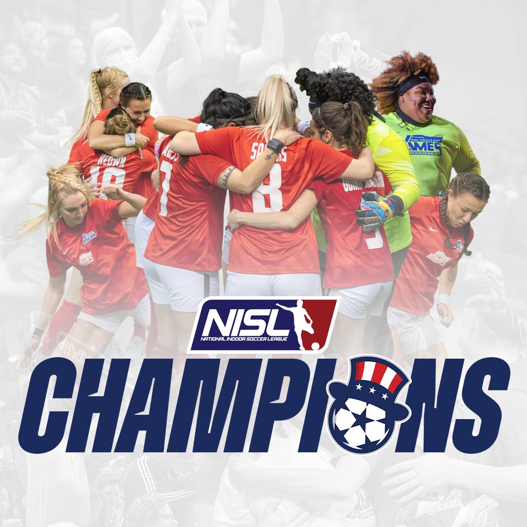NISLPro's tweet photo. The @MemAmericans defeat the @RomeGlads 5-3 and are 2022 NISL Women’s Champions! #NISLChampionshipWeekend #NISLpro https://t.co/mK6z6jJpHm