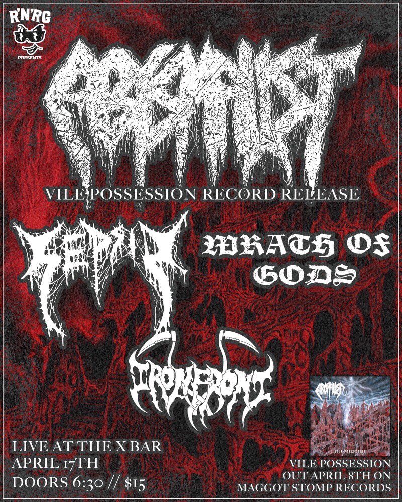 fred_jv_avila's tweet photo. Easter Sunday at the X Bar. The final show of the Abyz record release weekend. 2 weeks from today. Come out and act stupid 🐣 🔨 https://t.co/Gba4giAYpF