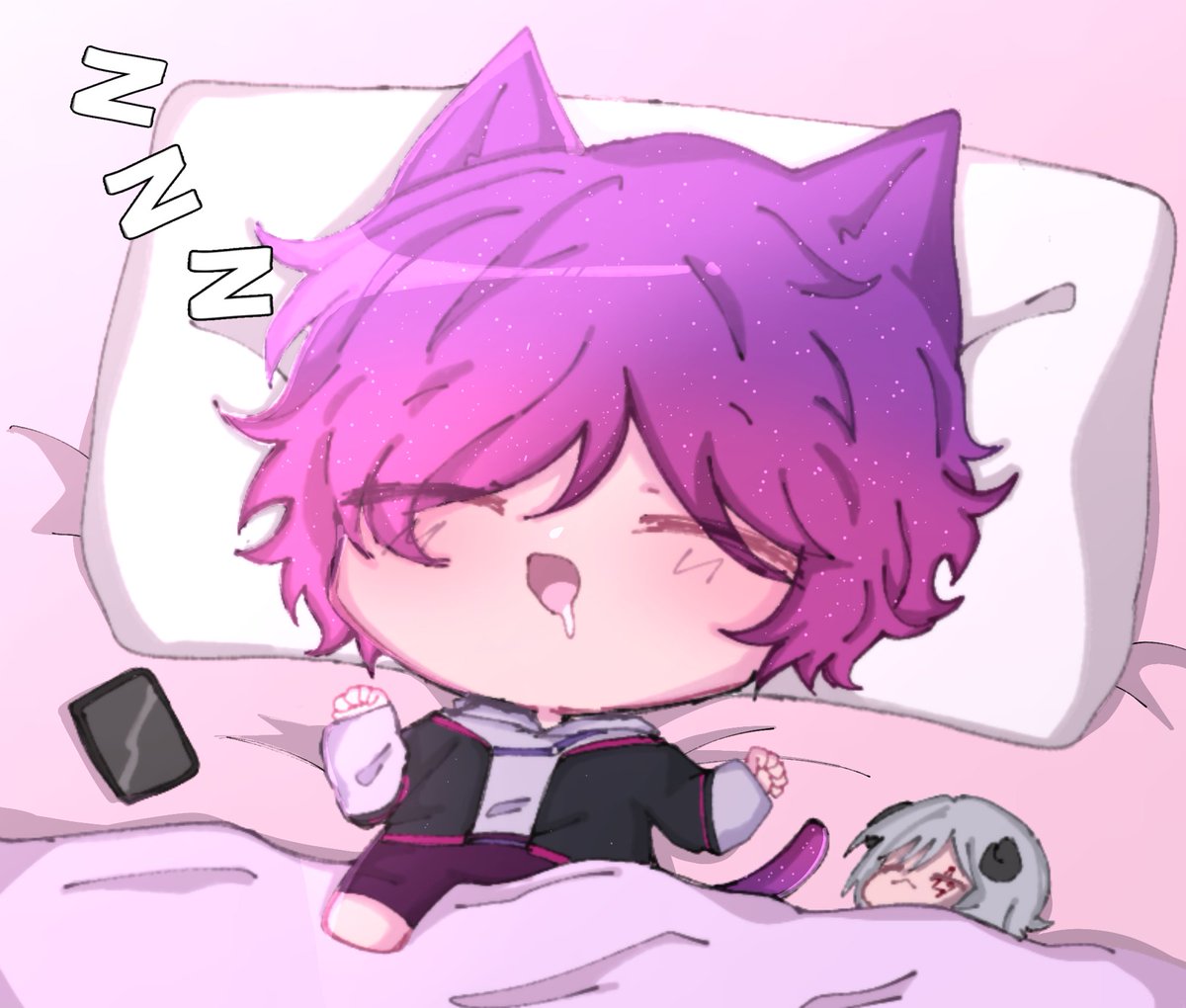 Eviruuu_'s tweet photo. Oyasumi uki~💤💜
#VioletAtelier https://t.co/uPm8NPVPOB