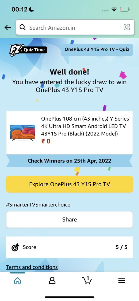 gauravd1121's tweet photo. @OnePlus_IN, @amazonIN #SmarterTVSmarterchoice https://t.co/7cr3LjcGvO