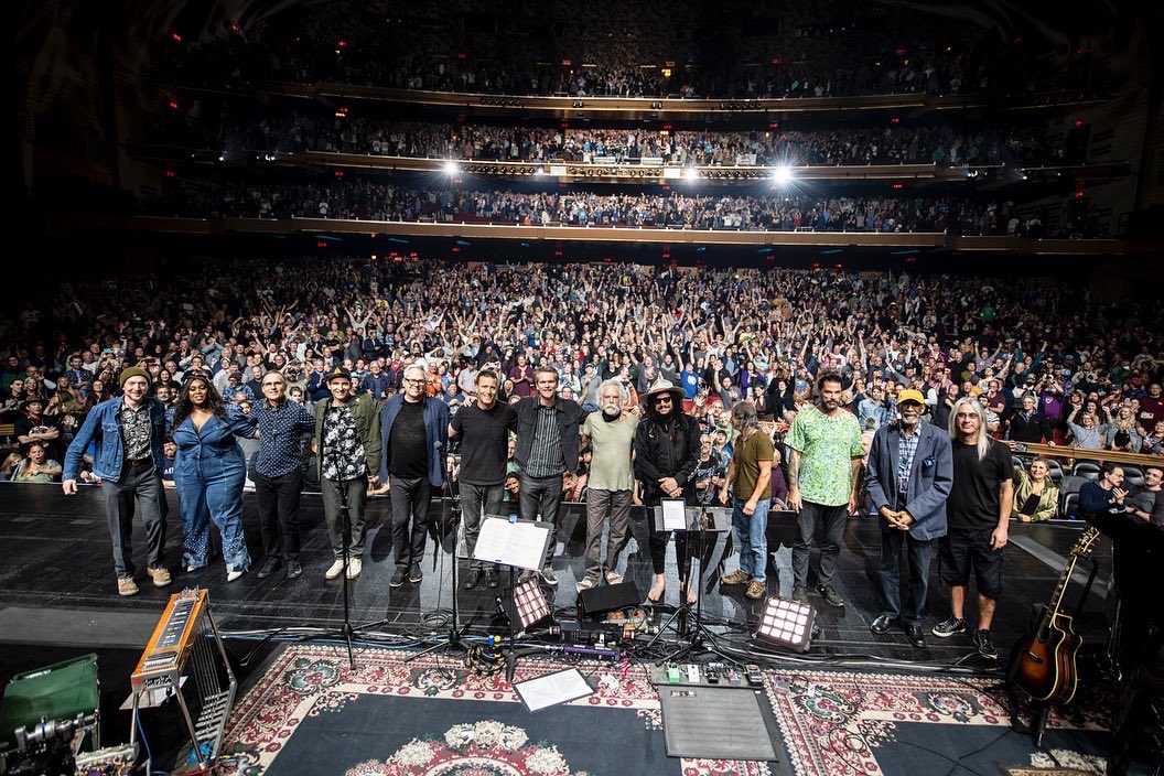 BobWeir's tweet photo. Let there be songs to fill the air! Thank you @TTChilders, @RonCarterBass, &amp; @BrittNicX for joining us for what was a perfect evening of music. 

The 50th Anniversary of ‘Ace’ celebration continues tonight! Get tickets and stream live: https://t.co/mh0Lolrhxf.

📸: @JayBlakesberg https://t.co/5Vk3dTrpJx