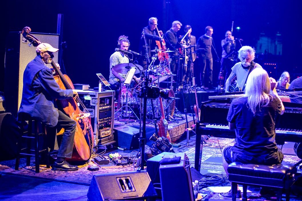 BobWeir's tweet photo. Let there be songs to fill the air! Thank you @TTChilders, @RonCarterBass, &amp; @BrittNicX for joining us for what was a perfect evening of music. 

The 50th Anniversary of ‘Ace’ celebration continues tonight! Get tickets and stream live: https://t.co/mh0Lolrhxf.

📸: @JayBlakesberg https://t.co/5Vk3dTrpJx