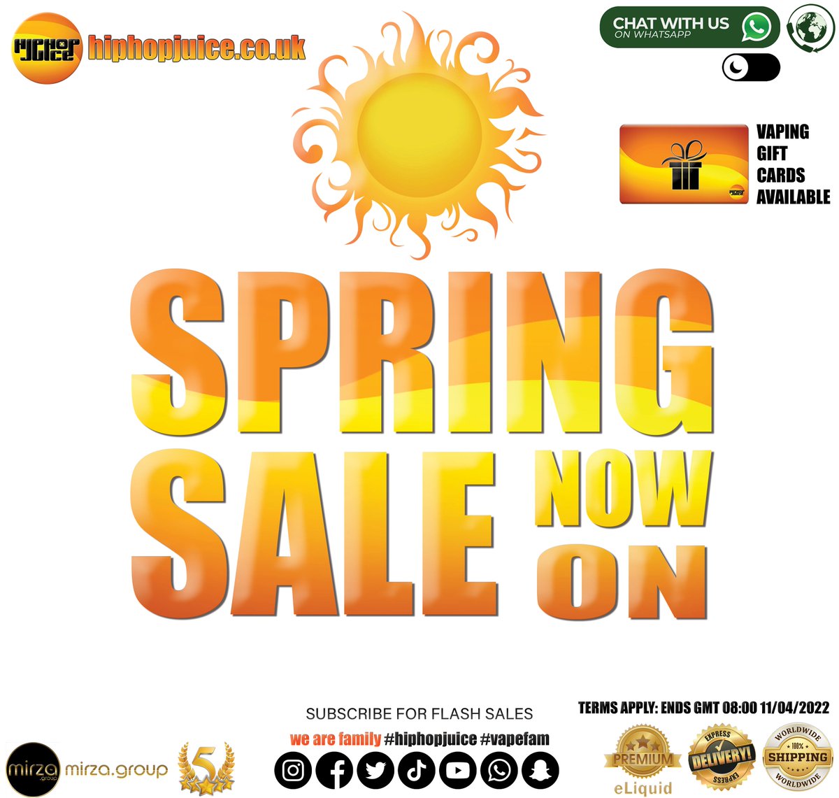 Shop
hiphopjuice.co.uk

#hiphopjuice #hiphop #vape #vapefam #vapelife #vapelyfe #vapeon #vaping #vapedaily #vaper #vapes #vapers #worldwide #worldwidevapers #vapelove #subohm #vapeshop #vapegirls #ejuice #eliquid #sale #sales #deals #deal #springsale