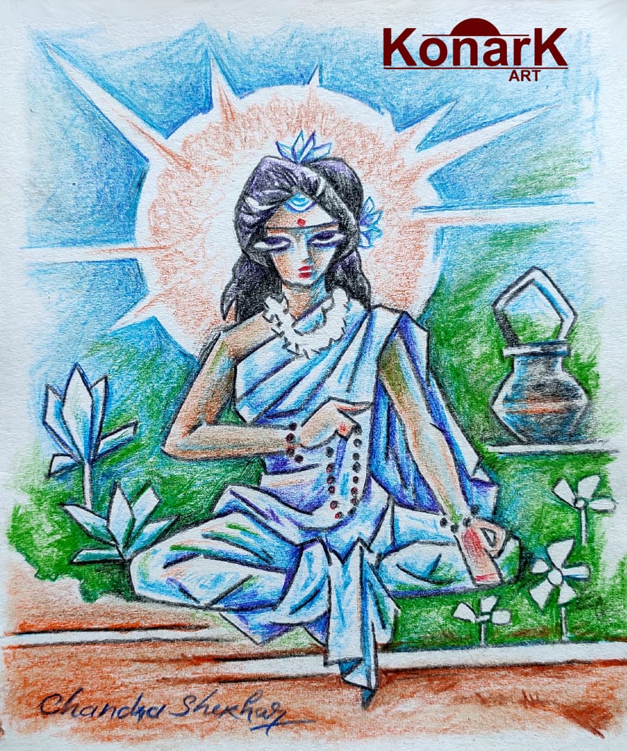 konarkart's tweet photo. Brahmacharini devi😇
#navratri #konarkart #ChaitraNavratri #JaiMataDi #Brahmacharini #HappyNavratri https://t.co/GmOb2OPfI8