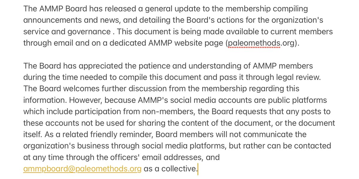 Assoc. for Materials & Methods in Paleontology tweet media