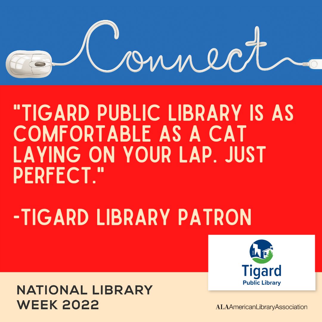 TigardLibrary's tweet photo. Is there any higher praise than this? 😸 

#Tigard #TigardLibrary #OregonLibrary #NationalLibraryWeek #LibrariesTransform https://t.co/Un1XX0y5kG