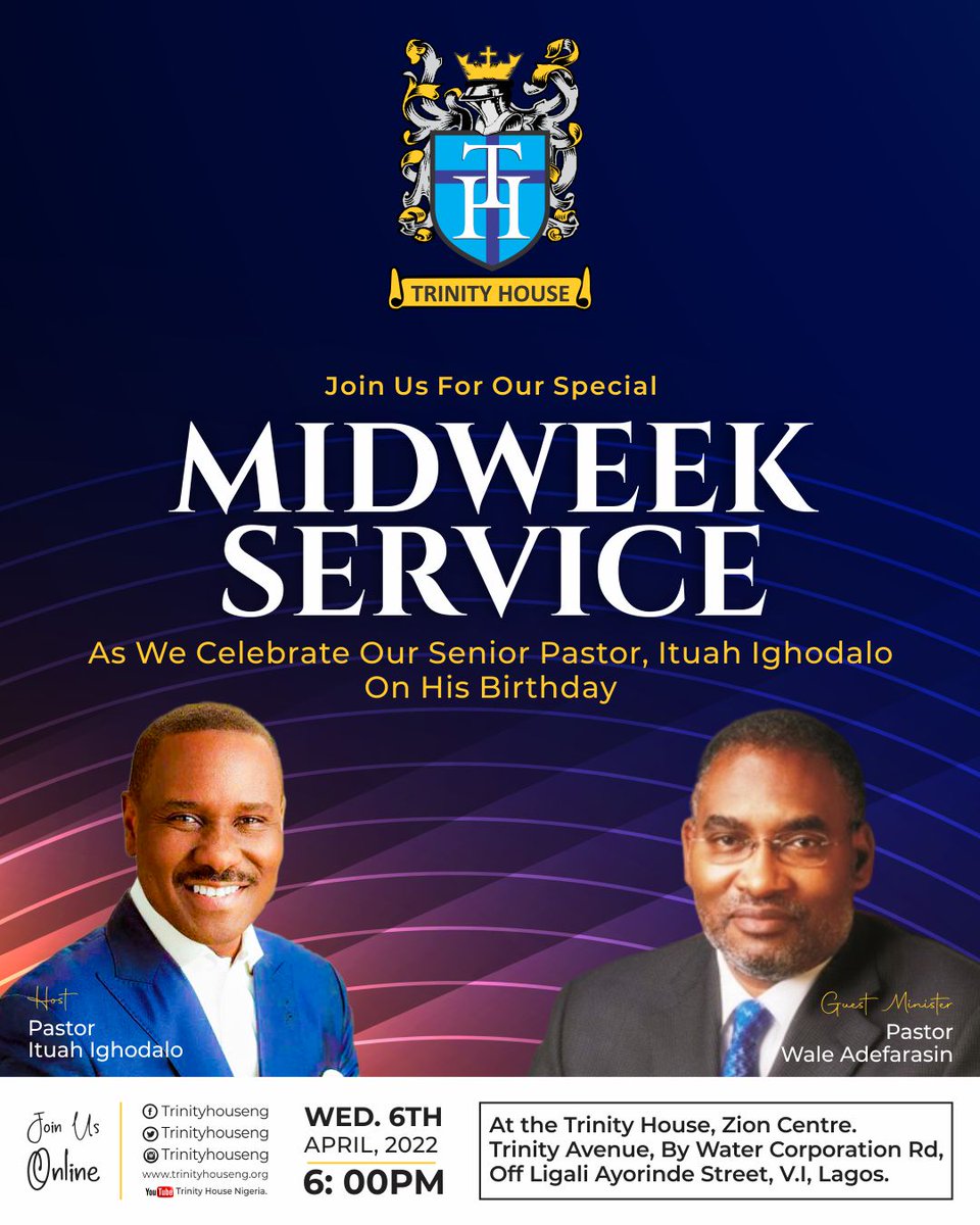 trinityhouseng's tweet photo. #trinityhouse
#believe 
#wednesdayservice 
#midweekservice 
#specialmidweekservice
#birthday 
#pibirthday
#61stbirthday
#birthdayservice
#pastorwaleadefarasin 
#pastorituahighodalo https://t.co/cSu8ZPxpp7