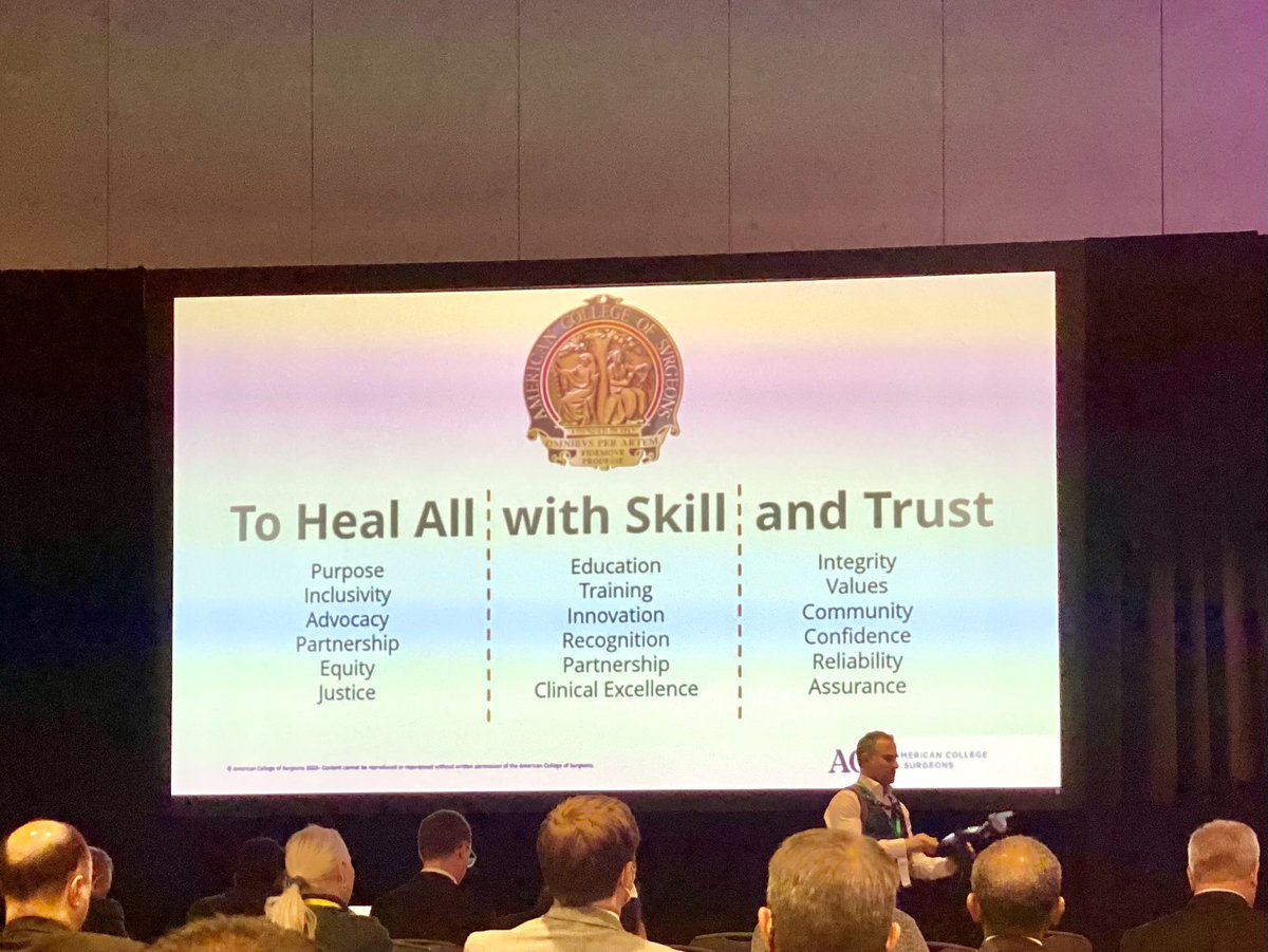 ⁦<a href="/AmCollSurgeons/">American College of Surgeons</a>⁩ #ACSLAS22-great slide by ⁦<a href="/pturnermd/">Patricia L. Turner, MD, MBA, FACS</a>⁩