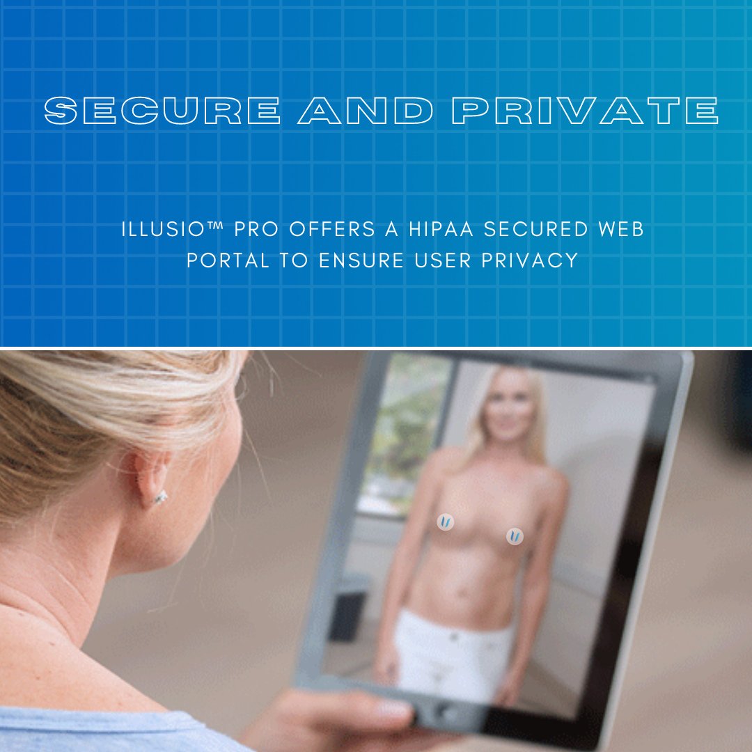 IllusioImaging's tweet photo. Illusion values user privacy, and has worked with HIPAA to ensure a secure and private system for our users. Our secured web portal allows users to share with family and friends more confidently, knowing that their information is secure and safe!

#breastaugmentation #breastaug https://t.co/mLKalMIHfm