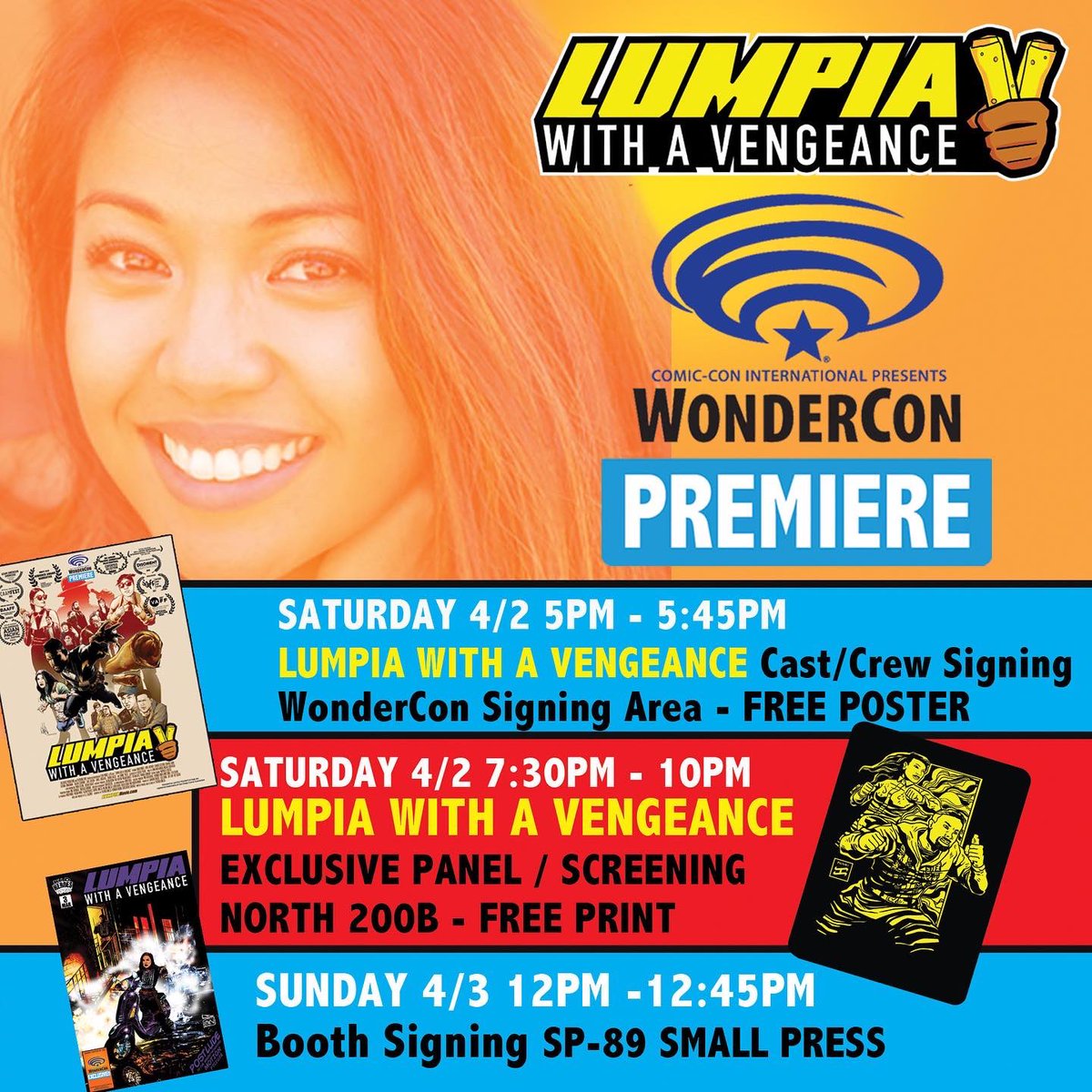 kidheroes's tweet photo. Meet ATE! @aprilabsynth (Starz @BlindspottingTV) now signing at our Kid Heroes /LUMPIA booth SP-89 Small Press between Aisles 200 and 300 inside the exhibit hall
#Wondercon #WonderConExclusive #WonderConExclusives https://t.co/TVhgWskZM0