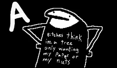 ok everyone you wanted the shirt you got it, but you need to vote on what you want.
A)Guy wearing the shirt on the shirt
B) Just the pixelized text on a shirt (no the quality will not be improved)

Yes it will only come in black. 