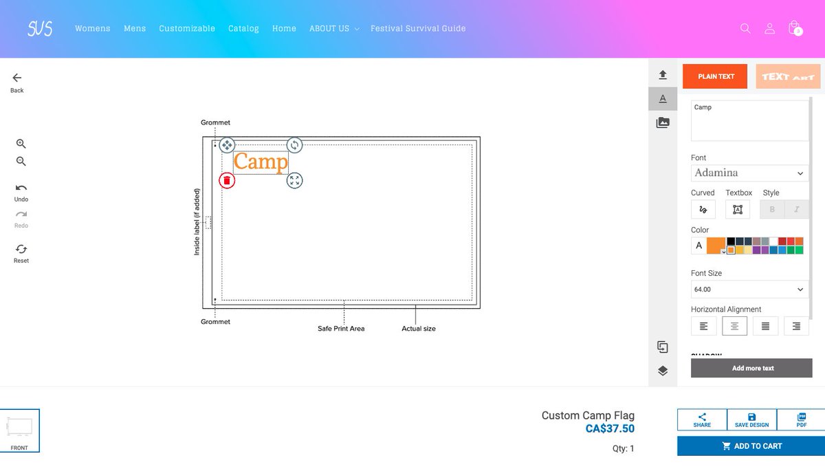 sus_apparel_wtf's tweet photo. Use our new customizer tool to build your own custom camp flag! It's easy as pie and will look sick at your camp this year! 

#festivalseason #festivallife #raves #rave #ravewear #edmlife #edmaf #dubstep

https://t.co/WfDXy3c2uI https://t.co/vcjTOBUDEE
