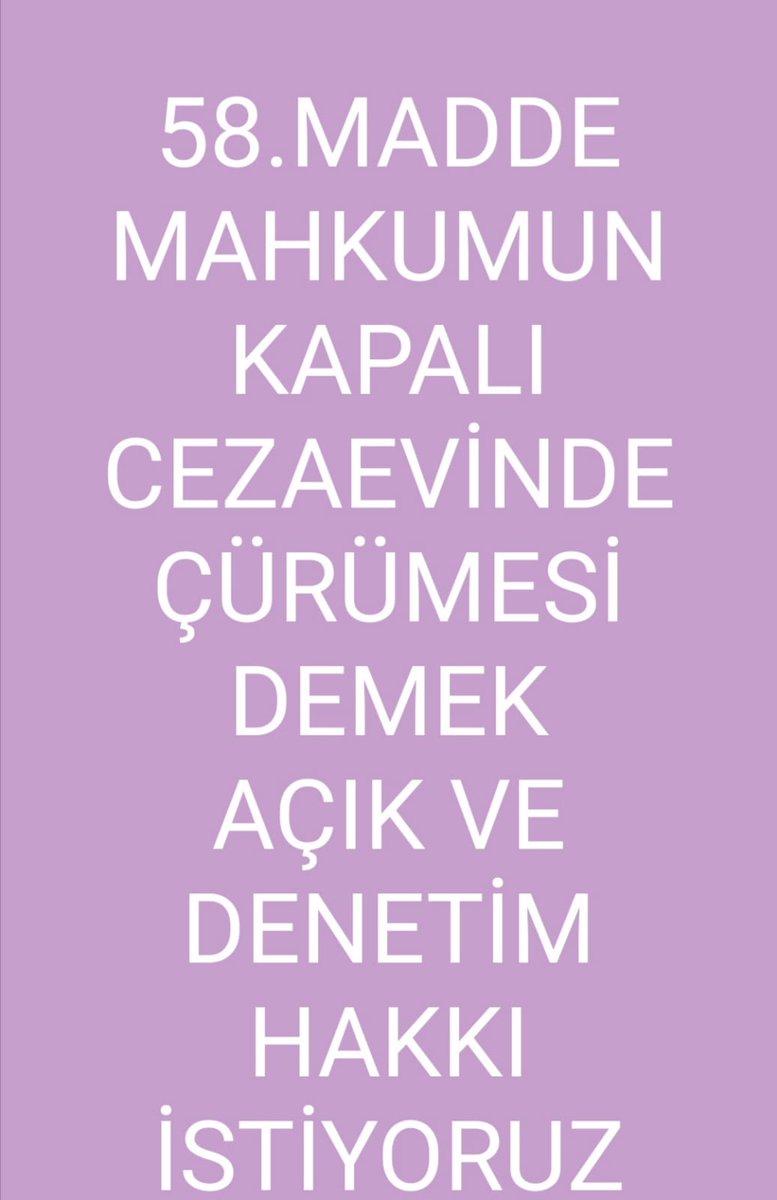SnErdoğan AFistiyoruz 58 madde tekerür mükerrer şuclara acik hakı tanınsın <a href="/RTErdogan/">Recep Tayyip Erdoğan</a>