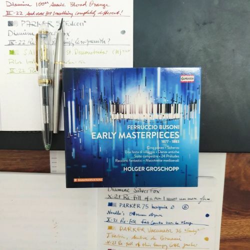 ClassicalCritic's tweet photo. #morninglistening to early #Busoni #PianoWorks on @capricciorec w/#HolgerGroschopp
Amazon: https://t.co/icneJcce0J
3 CD Set of #SurprisedByBeauty music.
#ClassicalMusic #ClassicalMusicCollection #classicalCDcollection #WorldPremiereRecordings #soloKey… https://t.co/b4HlaQNKxw https://t.co/1tNDy9FL9N