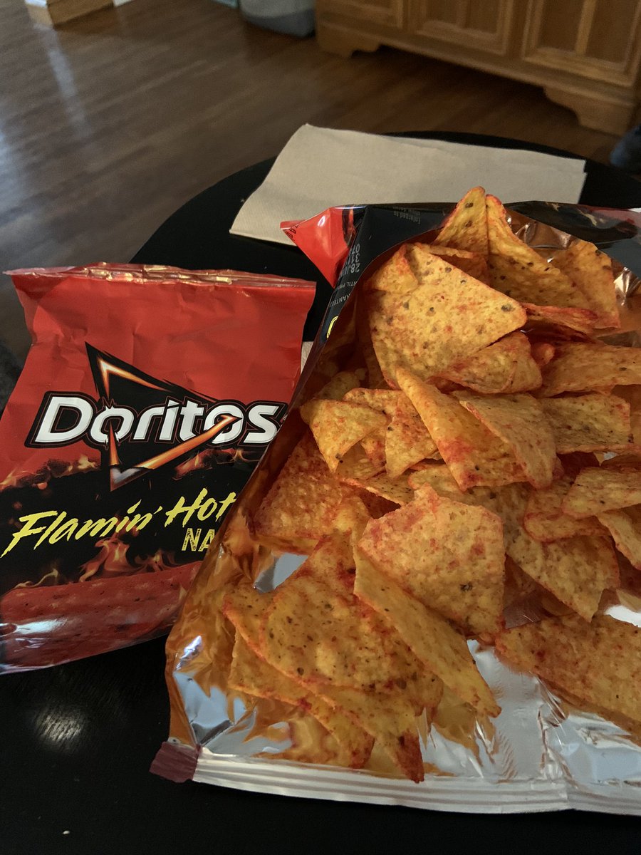 theprettyfun's tweet photo. @Doritos I think something is missing.  The Flaming Hot and the Nacho… https://t.co/5yzXrbrCNL