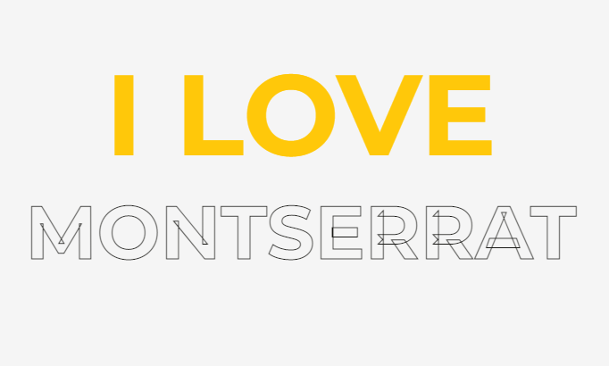 ReplicantNick's tweet photo. @fonthausen &amp; @julietulanovsky I love Montserrat! It's my go-to font when I want to make a statement. I'm sad to announce that the most recent rework has broken -webkit-text-stroke 😢. Any suggestions? https://t.co/Bo3LalGTIh