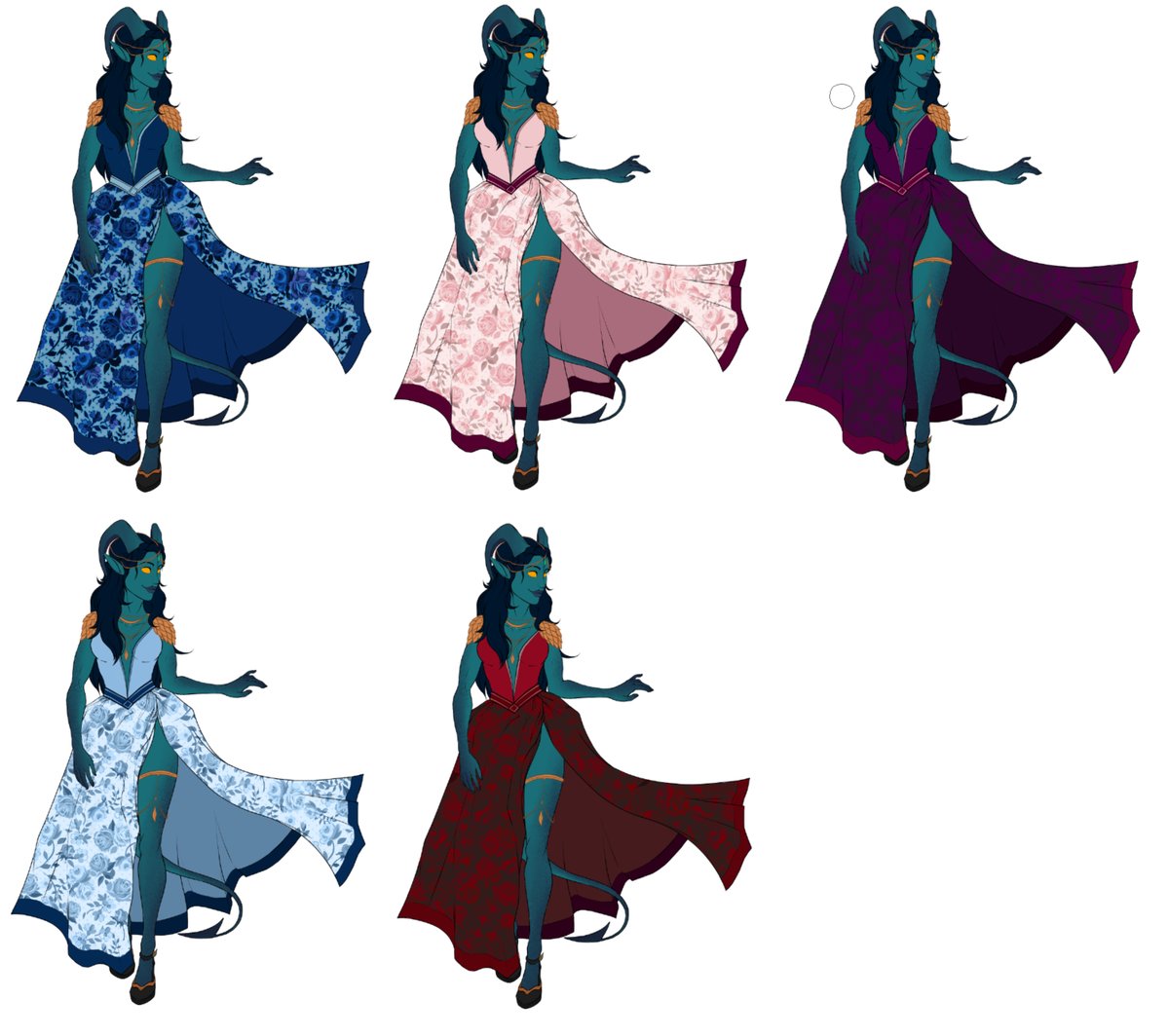 ArtsSabi's tweet photo. Bumping this with more designs - I'm still no closer to a decision on color😅 once again, let me know your favorite! - also if you have any suggestions😩
#dnd5e #DnDcharacter #dnddesign https://t.co/lZ6XutYbyP