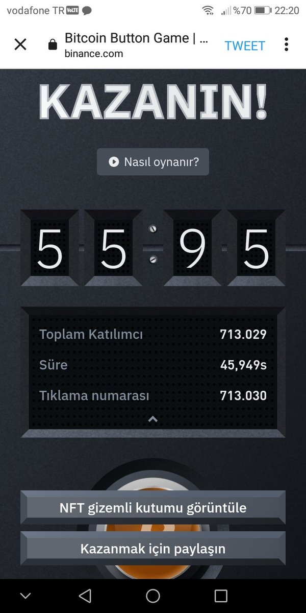 SolhanUgur's tweet photo. #binance #BitcoinButton
Olmadı yanlışlıkla erken bastık https://t.co/FsSbdQadhb