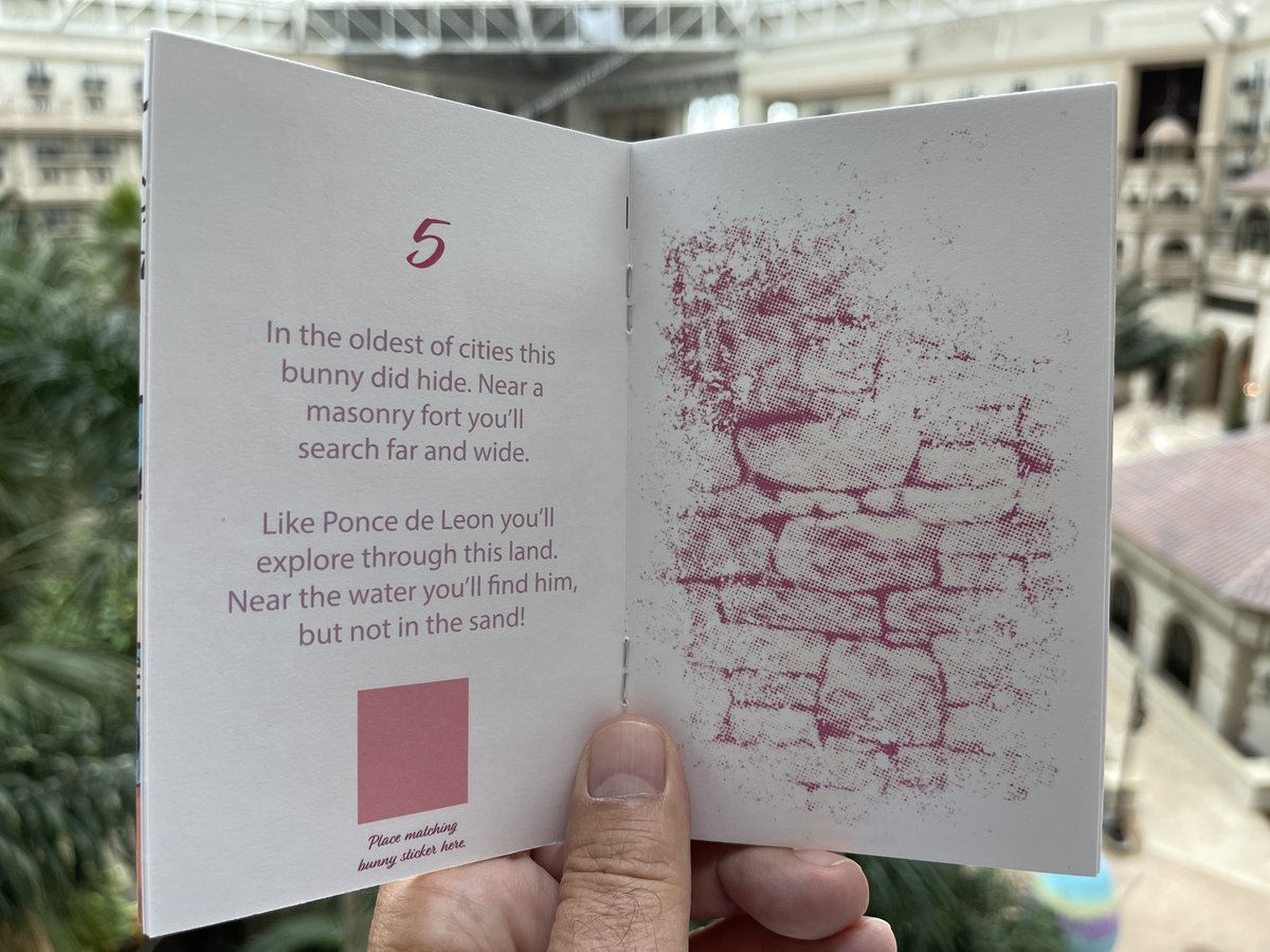 Attractions's tweet photo. Our last #OnceUponASpringtime activity was the Blossomin’ Bunnies scavenger hunt in @GaylordPalms’ huge atrium. Turn your booklets in when you’re done for a prize. https://t.co/TXbeZoA0c4