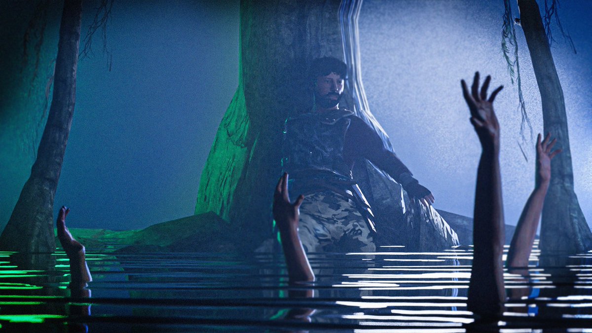 Just made this swamp render. Had an idea in mind.
And another big thing, Me and <a href="/Zebulon3D/">Zebulon</a> made a discord server where you can learn more about 3d rust or blender in general, for artists to share their work, and also for commissions.
Discord:discord.gg/MXpNRMDFPf
#art #Rust 😎