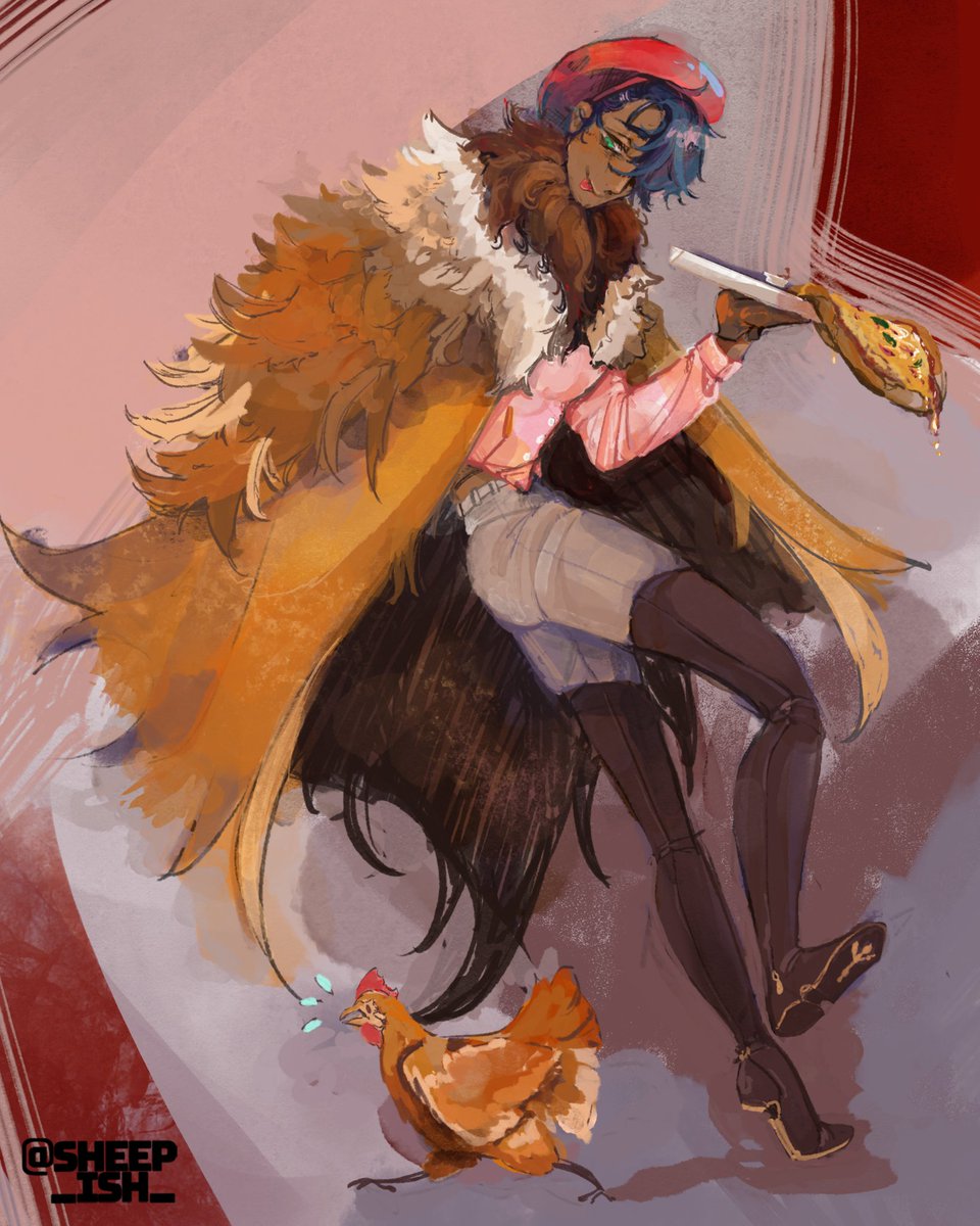 Sheep_ish_'s tweet photo. Check out I'm hot and made a paining in like 8hrs
#ocart #topoc https://t.co/dMEmFuP4g7