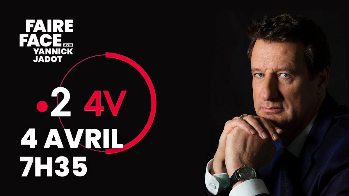 yjadot's tweet photo. Retrouvez-moi ce lundi 4 avril dans #Les4V à partir de 7h35 sur France 2 ! #Jadot2022 https://t.co/MBkXYiQTWP