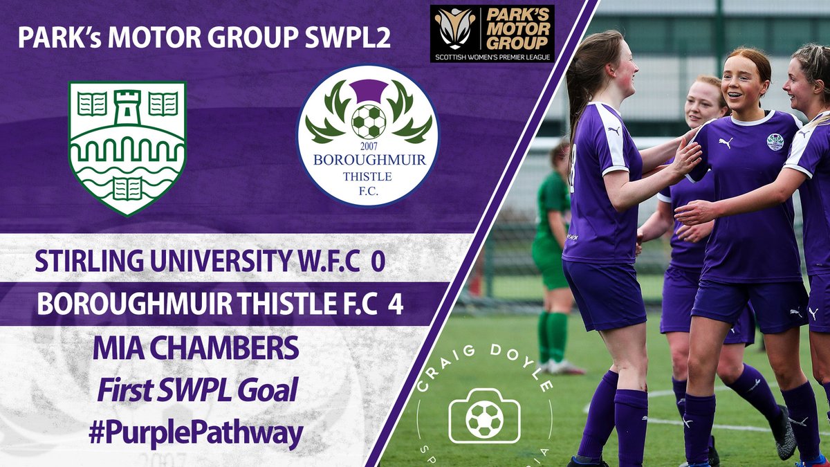 Congratulations to <a href="/mia66148238/">Mia Chambers</a> on netting her very first <a href="/SWPL/">Scottish Women's Premier League</a>  goal this afternoon. 

The 16 year old had already made a handful of @swpl appearances from the bench this season, but went one better this afternoon with a fine finish. 

Well done Mia! 

📸: <a href="/cdsportsmedia/">Craig Doyle</a>