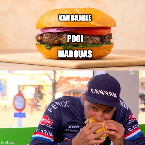BenjiNaesen's tweet photo. Summary of Men's Ronde van Vlaanderen 2022. #RVV22 https://t.co/xynBLrQGq4