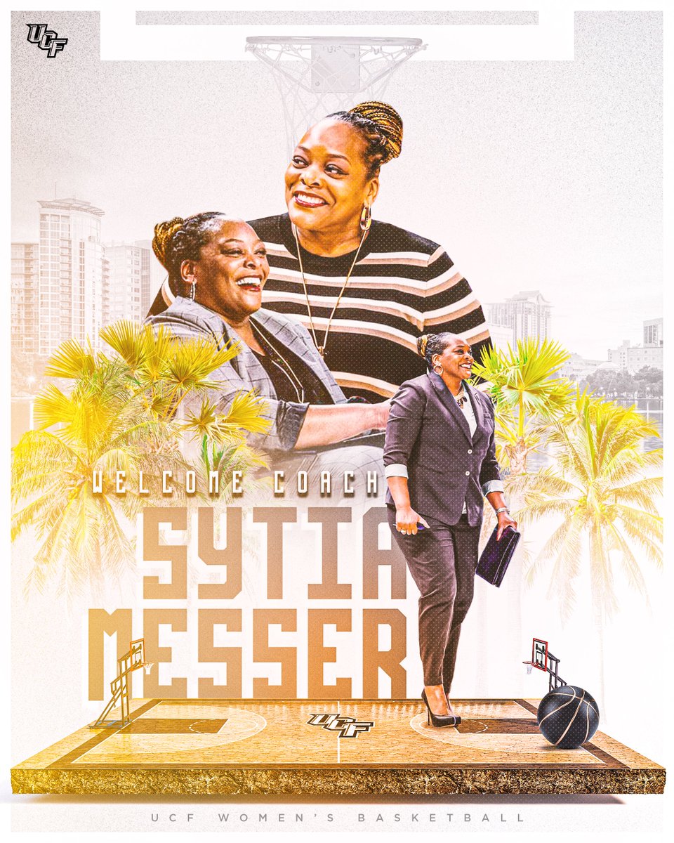 UCF Women's Hoops (@ucf_wbb) on Twitter photo We have 𝙊𝙪𝙧 𝘾𝙤𝙖𝙘𝙝!
Welcome to The Kingdom, <a href="/coachmesser/">Sytia Messer</a>!
📰ucfknights.co/sytiamesser We have 𝙊𝙪𝙧 𝘾𝙤𝙖𝙘𝙝!
Welcome to The Kingdom, <a href="/coachmesser/">Sytia Messer</a>!
📰ucfknights.co/sytiamesser